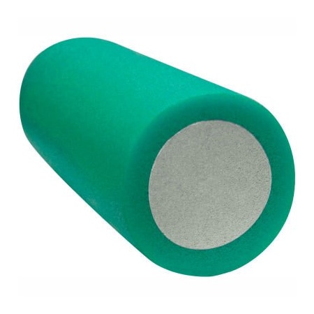 CanDo® 2-Layer Round Foam Roller, 6 Dia. X 30L, Green, Medium